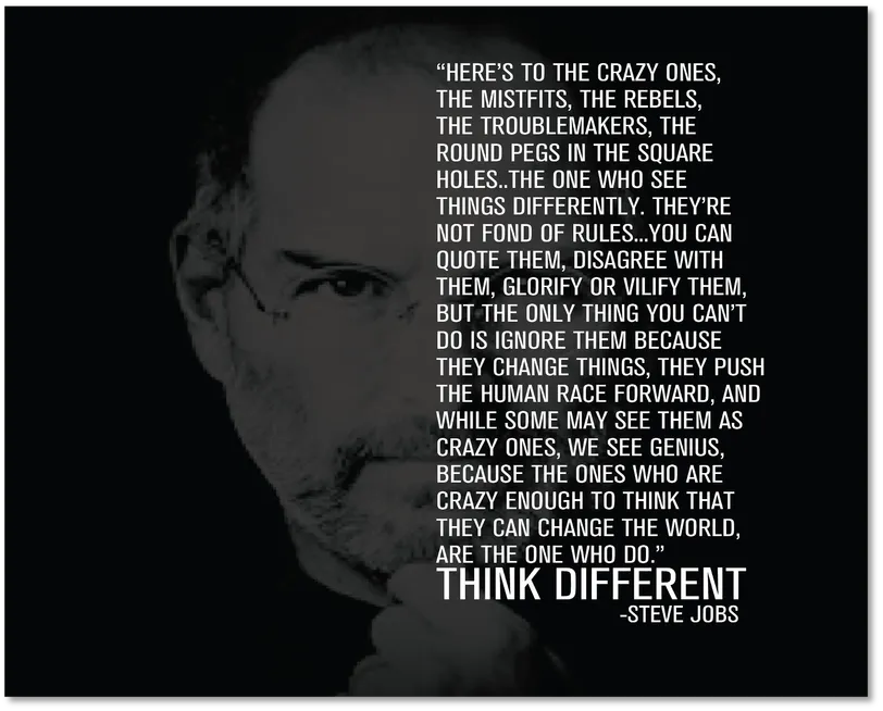 Think Different — innovation requires challenging conventional thinking